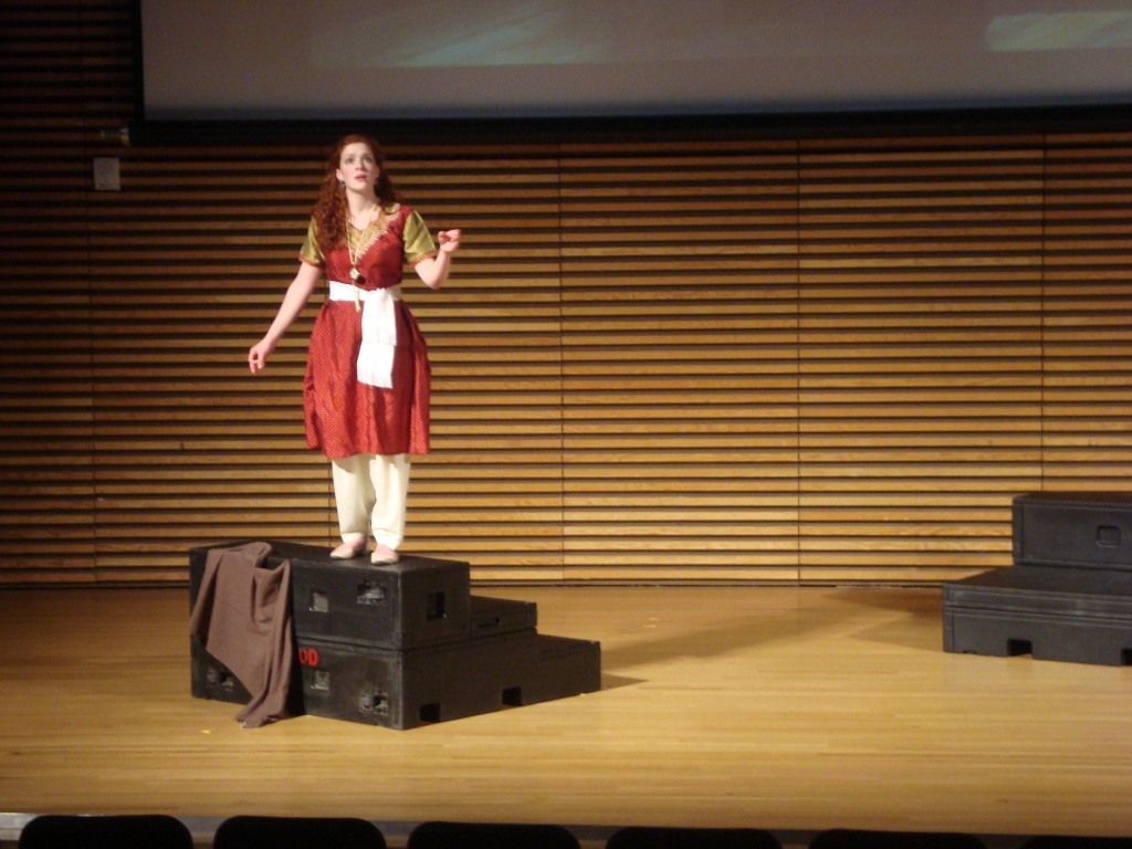 Princess Cocachin sings her “Queen Moon” aria and contemplates suicide on the ship’s deck in Act II. 