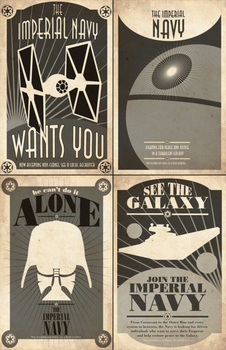 "See the Galaxy! Join the Empire": Star Wars Propaganda Posters - E